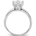 thumbnail image 2 of Sterling Silver Rhodium-Plated 9Mm Cz 6 Prong Solitaire Ringsize 6 (Width 1.8) - Jbsp, 2 of 5