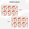 thumbnail image 3 of Placemats Set Of 4 / 6, Hobo Eggs Bacon Print Red White Placemats For Dining Table Indoor/Outdoors Heat Resistant Washable Placemats 18" X 12", 3 of 8