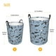 thumbnail image 3 of Fotbe Dolphins Cesto de Ropa con Asas, Cesto Impermeable de Gran Capacidad, Bolsa de Lavado para Dormitorio, Cesto de Ropa con Ruedas y Asas-Medium, 3 of 6