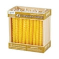thumbnail image 3 of Zion Judaica Chanukkah Celebration 4" Beeswax Candles, Yellow, 45 Count, 3 of 3