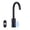 Matte Black, variant on WOWOW Touchless Bathroom Faucet - Tall Automatic Bathroom Sink Faucet with Single Hole, Control Box and Temperature Mixer for Vanity with Deck Plate, Gold