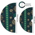 thumbnail image 3 of GZHJMY Christmas Tree Skirt Snowflake Xmas Tree Skirt Floor Door Round Mat Decorations for Holiday Party Home Christmas Day Ornaments, 35.4", 3 of 6