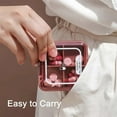 thumbnail image 2 of Small Pill Box, BPA Free Pill Case with 4 Large Compartmensts to Hold Vitamins, Moistureproof Portable Pill Box B, 2 of 5