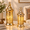 Sunburst Lantern, variant on Metal Ramadan Lanternscandle Holders 14" &11.5" H