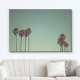 thumbnail image 2 of wall26 Canvas Print Wall Art Vintage Style Palm Trees &amp; Teal Sky Floral Plants Photography Realism Rustic Scenic Colorful Multicolor Ultra for Living Room, Bedroom, Office - 12"x18", 2 of 7