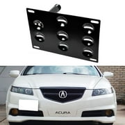 iJDMTOY Front Bumper Tow Hole Adapter License Plate Mounting Bracket For Honda S2000 FIT Acura TL