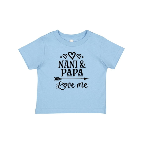Inktastic Nani and Papa Love Me Boys or Girls Baby T-Shirt