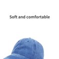 thumbnail image 3 of Baseball Cap Vintage Cotton Washable Adjustable Classic Hat - Royal Blue, 3 of 6