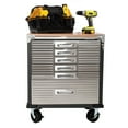 thumbnail image 3 of Seville Classics UltraHD 6-Drawer Rolling Lockable Storage Small Cabinet, 28"  Wx 18" D x 34.5" H, Graphite, 3 of 10