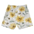 thumbnail image 2 of Kids' Beach Pants Comfortable Swim Trunks Yellow Daisies and Bees Shorts for Pool Vacation and Lounge Wear 2T, 2 of 8