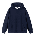 thumbnail image 3 of Hooded Fleece Pullover Soft Drawstring Sweatshirt for Men, Winter Warm Loungewear with Pockets, 3 of 6