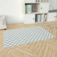 thumbnail image 4 of Checkered Slate Blue Kids Play Mat, 4 of 5