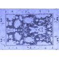 thumbnail image 1 of Ahgly Company Machine Washable Indoor Rectangle Abstract Blue Modern Area Rugs, 6' x 9', 1 of 4