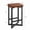 Brown, variant on Towallmark Bar Stools Set of 2, 24.6" Counter Height Backless Barstools, Upholstered PU Leather Seats with Metal X-Frame & Footrest, Modern Kitchen Stools for Home Bar, Dining Room,Brown