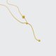 thumbnail image 1 of Collar de cadena de serpiente con cordón de bola, collar de acero inoxidable para mujer, joyería minimalista simple y elegante de acero inoxidable, 1 of 5