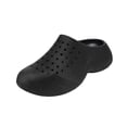 thumbnail image 5 of Rokment Womens Mens Closed Toe Mule Slides EVA Slip on Clogs Comfort Arch Support Walking Sandals Non-Slip Quick Dry Waterproof Outdoor Beach Pool Casual Nursing Garden Shoes Black Size 5.5, 5 of 6