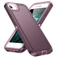 thumbnail image 4 of JTCASES for iPhone 7 / 8 / SE 2022 & 2020 Case, Shockproof Anti-drop PC Frame Anti-slip Strip Silicone Back Shell Rugged Anti-scratch for iPhone 7 / 8 / SE 2022 & 2020 (4.7") - Purple, 4 of 8