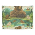 thumbnail image 5 of Orinice Bear Dog Water Tapestry Wall Hanging Unique Style Graphic Art for Living Room Bedroom Dorm 60x50inch, 5 of 6