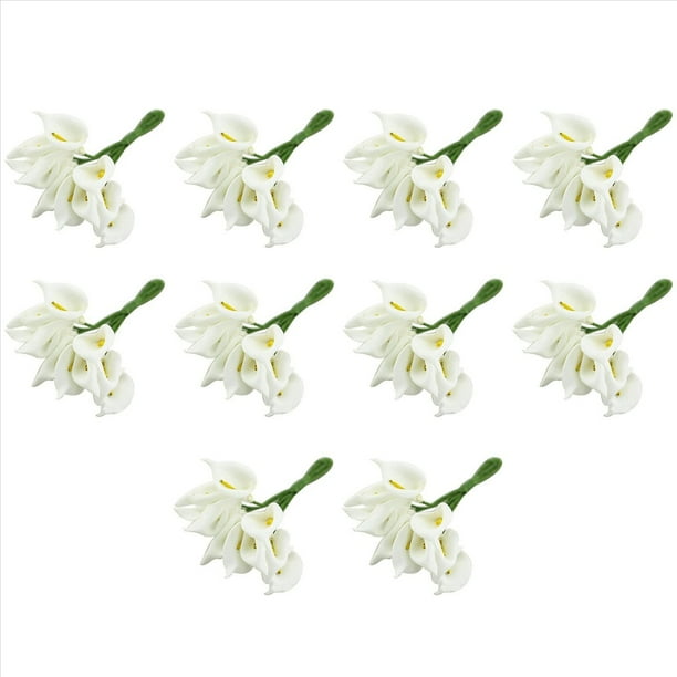 120Pcs Mini Calla Ramo de Flores Artificiales Decoración de la Boda DIY Guirnalda Regalo