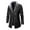 Black, variant on Babysbule Mens Jackets Men Solid Casual Mid-length Thicken Artificial Leather Turndown Slim Jacket Coats