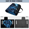 thumbnail image 6 of Pzuqiu Blue Sea Turtle Floral Quilted Golf Cart Seat Cover | 2-Person Universal Fit with 4 Pockets | Non-Slip Protective Golf Accessory, 6 of 9