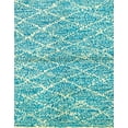 thumbnail image 1 of Ahgly Company Machine Washable Indoor Rectangle Abstract Aquamarine Green Area Rugs, 5' x 8', 1 of 7
