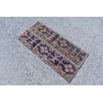 thumbnail image 2 of Turkish Rug, 1.5x3 ft Small Rug, Rugs For Nursery, Vintage Rug, Blue Moroccan Rugs, Antique Rug, Aztec Gift Rug, Outdoor Entry Rugs, 2 of 10
