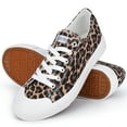 thumbnail image 5 of JENN ARDOR Women's Canvas Sneakers Low Top Shoes Clearance Women Shoes Leopard Print Size 7, 5 of 9