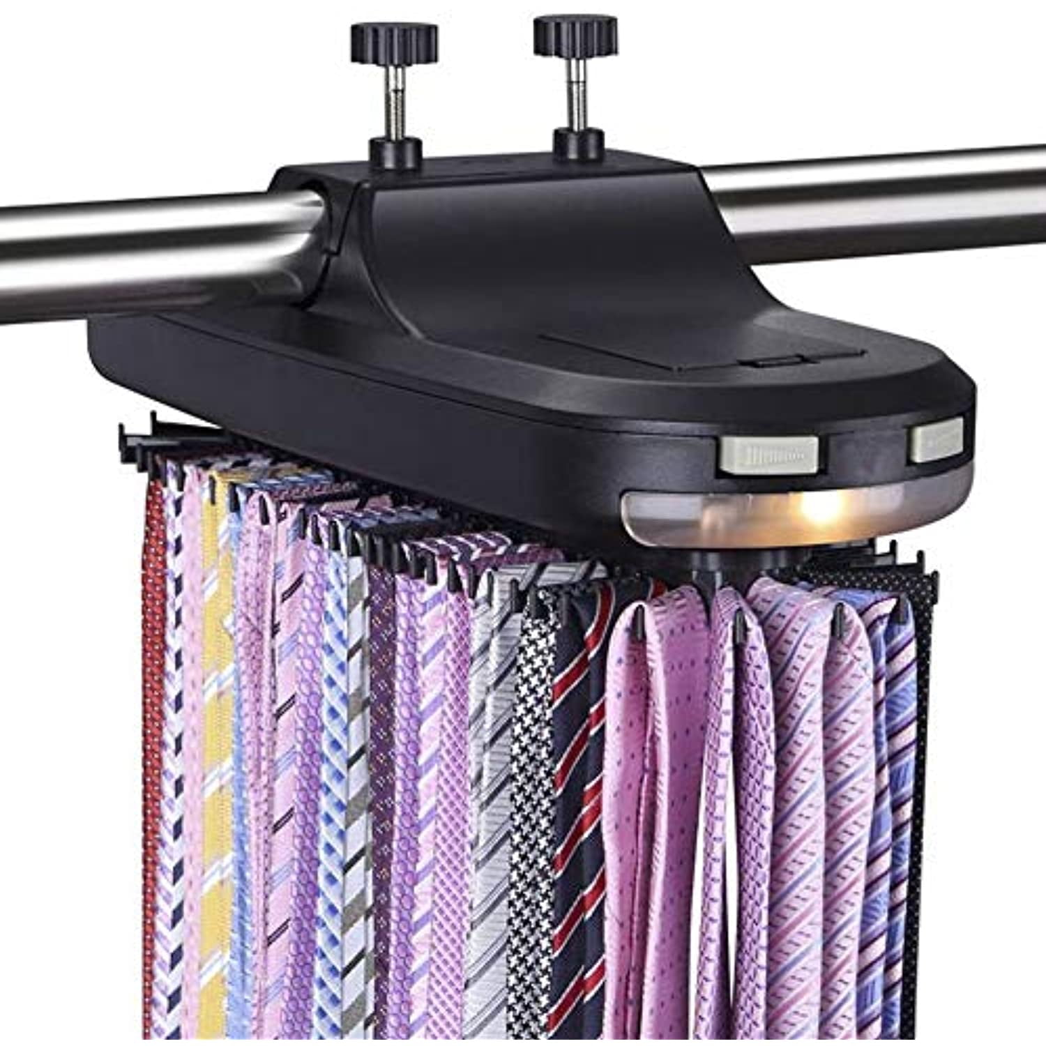 What is the meaning of "Motorized tie rack"? Question about English
