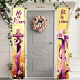 thumbnail image 3 of 70.8Inch Happy Easter Egg Bunny Garden Couplet, for Indoor Outdoor Easters Theme Party Rustic Lawn Sign, 3 of 4