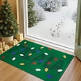 thumbnail image 3 of RUGKING Christmas Rug for Kitchen Entryway 2x3 Small Green Holiday Decor for Porch Bathroom Colorful Christmas Lights Printed Xmas Washable Doormat for Bedroom Non Slip, 3 of 7