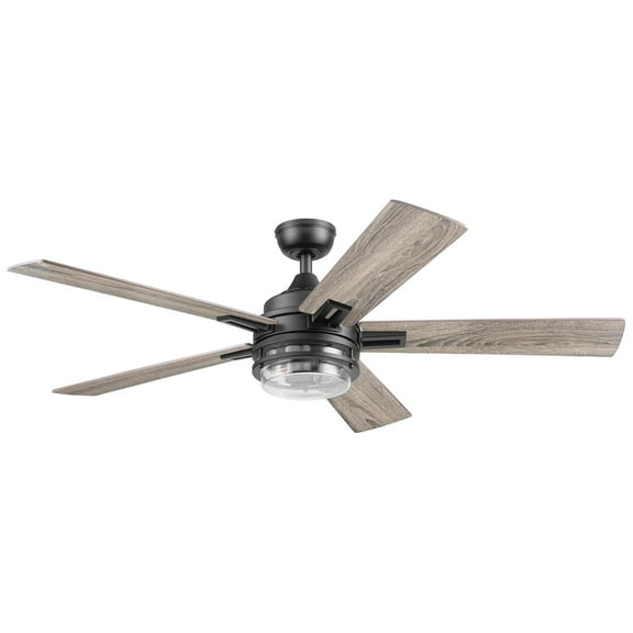 Honeywell Myers Park 52" Ceiling Fan w/ Remote, & Reversible Blades, Matte Black