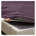 thumbnail image 4 of 18"- 21" Extra Deep Pocket Fitted Sheet for High Mattress - Hotel Luxury Silky Soft Double Brushed Microfiber Sheet, Wrinkle Bed Sheet, - Purple Eggplant, 4 of 8