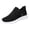 Black, variant on Men's Fly Knit Mesh Athletic Sneakers Lightweight Cushioned Non Slip Lace Up Walking Running Shoes Gray 43