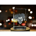 thumbnail image 4 of Halloween Clowns 3D Engraved Crystal Decor, 4 of 5
