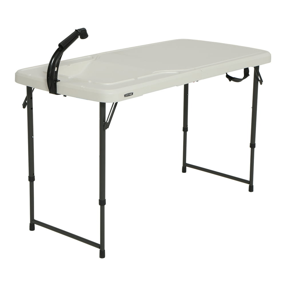 Lifetime Outdoor Sink Table, 4Foot Fillet Table (Light Commercial