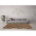 thumbnail image 3 of Ahgly Company Indoor Rectangle Abstract Brown Modern Area Rugs, 3' x 5', 3 of 4