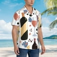 thumbnail image 5 of Bixox Men's Hawaiian Shirts Men's Wine Bottles Glasses Print Short-Sleeve Shirt-XX-Large, 5 of 8