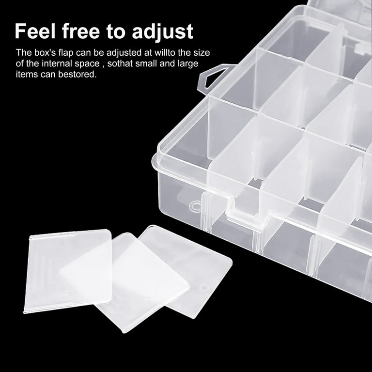 PLASTIC BOXES FOR STEEL BOX RACKS, No. Compartments: 6, Clear, Small Compartment  Box, Compartment Size W x H x D: 11 x 1-3/4 x 6-3/4, 5-Drawer Rack Size W  x H x