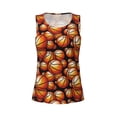 thumbnail image 4 of Xecao Vintage Basketball print women's scoop neck, loose-fit workout tank tops for the gym., 4 of 9