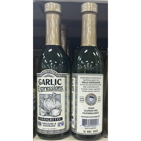 Garlic Expressions Classic Vinaigrette Salad Dressing 12.5 OZ (2 Pack)