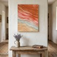 thumbnail image 3 of Canvas Wall Art, Burnt Orange Ombre Coastal Framed Canvas Prints for Bathroom Hallway, Summer Nautical Beach Ocean Seaside Gallery Wrapped Wall Decor for Home Office, Gifts, 8"x10" Ship Next Day, 3 of 9