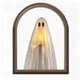 thumbnail image 6 of Halloween Light Up Ghost Mirror, Halloween Ghost Decorations, Spooky Halloween Decorations Indoor for Wall Table Mantel Room Home Office Party （11"x13.8"), 6 of 6