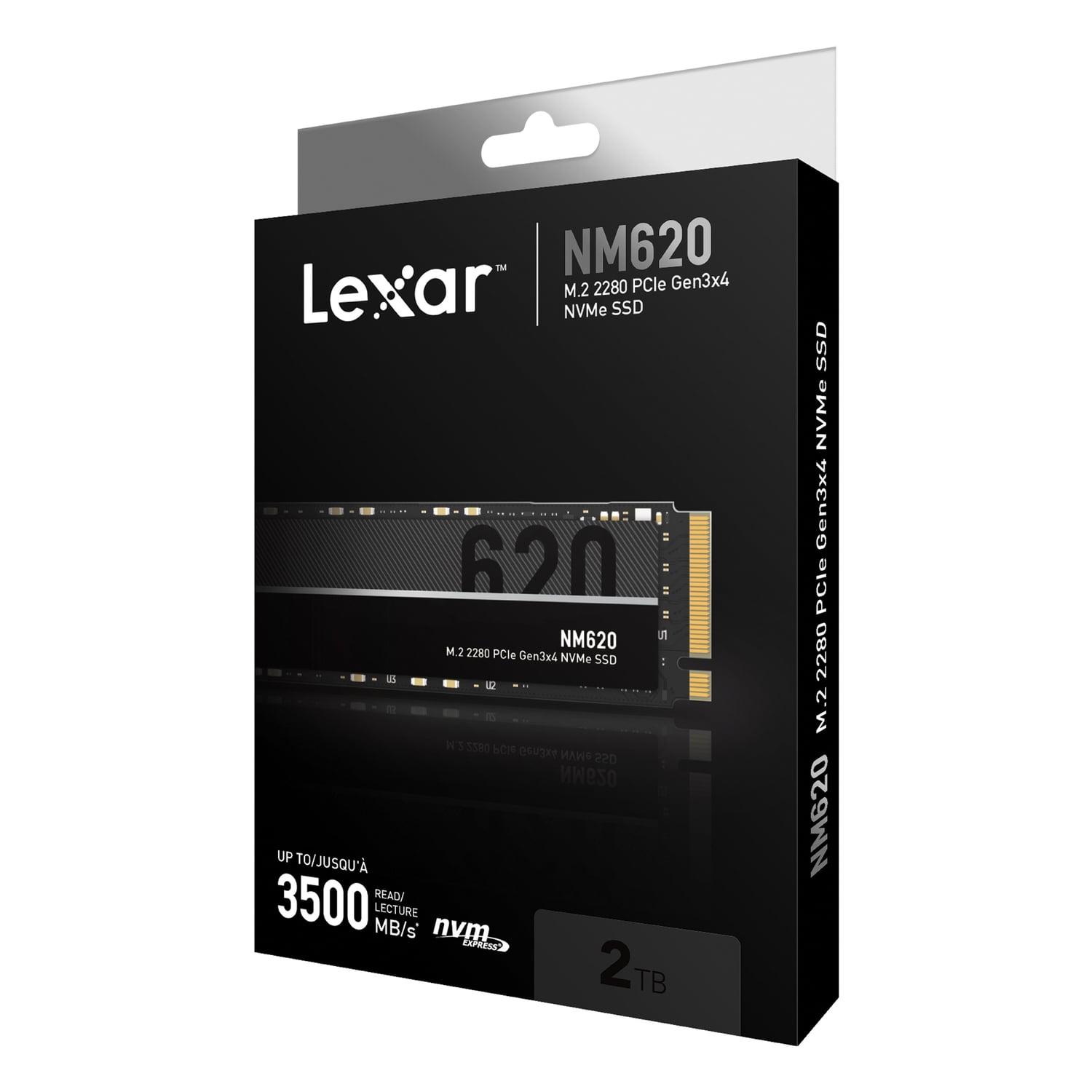 Lexar - NM620 Disque Dur SSD Interne 1To M.2 2280 PCIe NVMe SATA Noir - SSD  Interne - Rue du Commerce