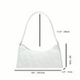 thumbnail image 3 of OUSITAID Solid Color & Minimalist & Luxe Style Pentagram Design Shoulder Bag, 3 of 7