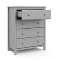 thumbnail image 6 of Storkcraft Alpine 4 Drawer Modern Vertical Dresser Pebble Gray, 6 of 9