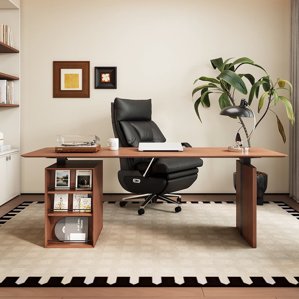 OKUP M80 Electric Power Reclining Office Chair with Footrest, Microfiber Leather Dual Motor Office Chair for Big and Tall 420lbs, Beige
