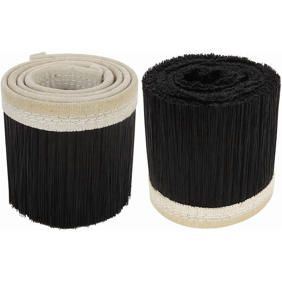 Pack de 2 Cepillos Aspiradores CNC Negro para Máquina de Grabado 100mm, Ideal para Router CNC y Cubi