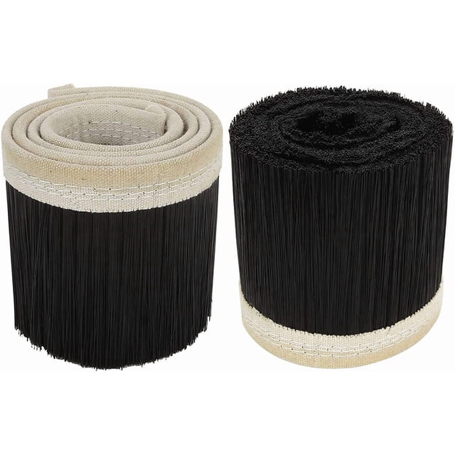 Pack de 2 Cepillos Aspiradores CNC Negro para Máquina de Grabado 100mm, Ideal para Router CNC y Cubi