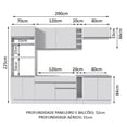 thumbnail image 3 of Cocina Integral Modular Madesa Vicenza 290cm BB 12, 3 of 5